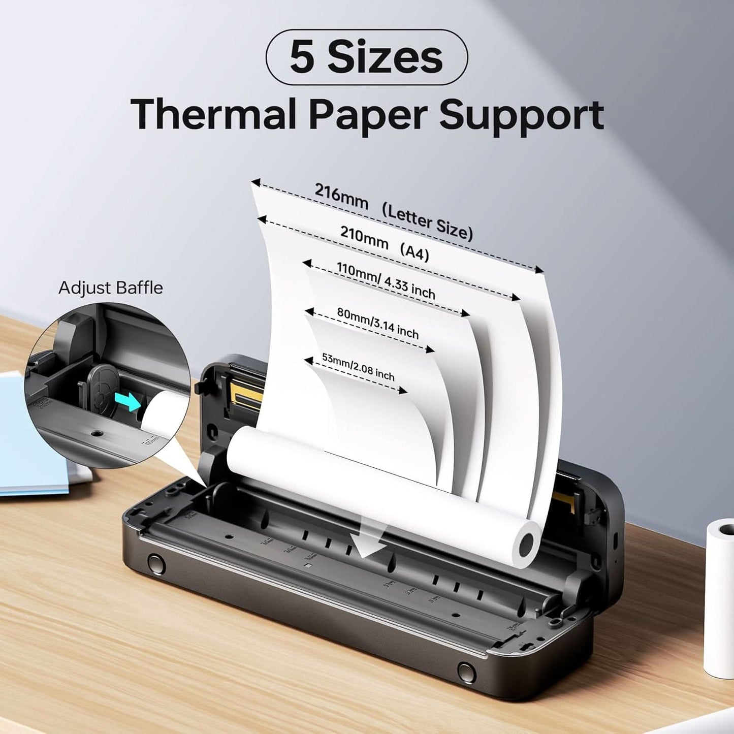 Portable Printer,[Upgrade] M832