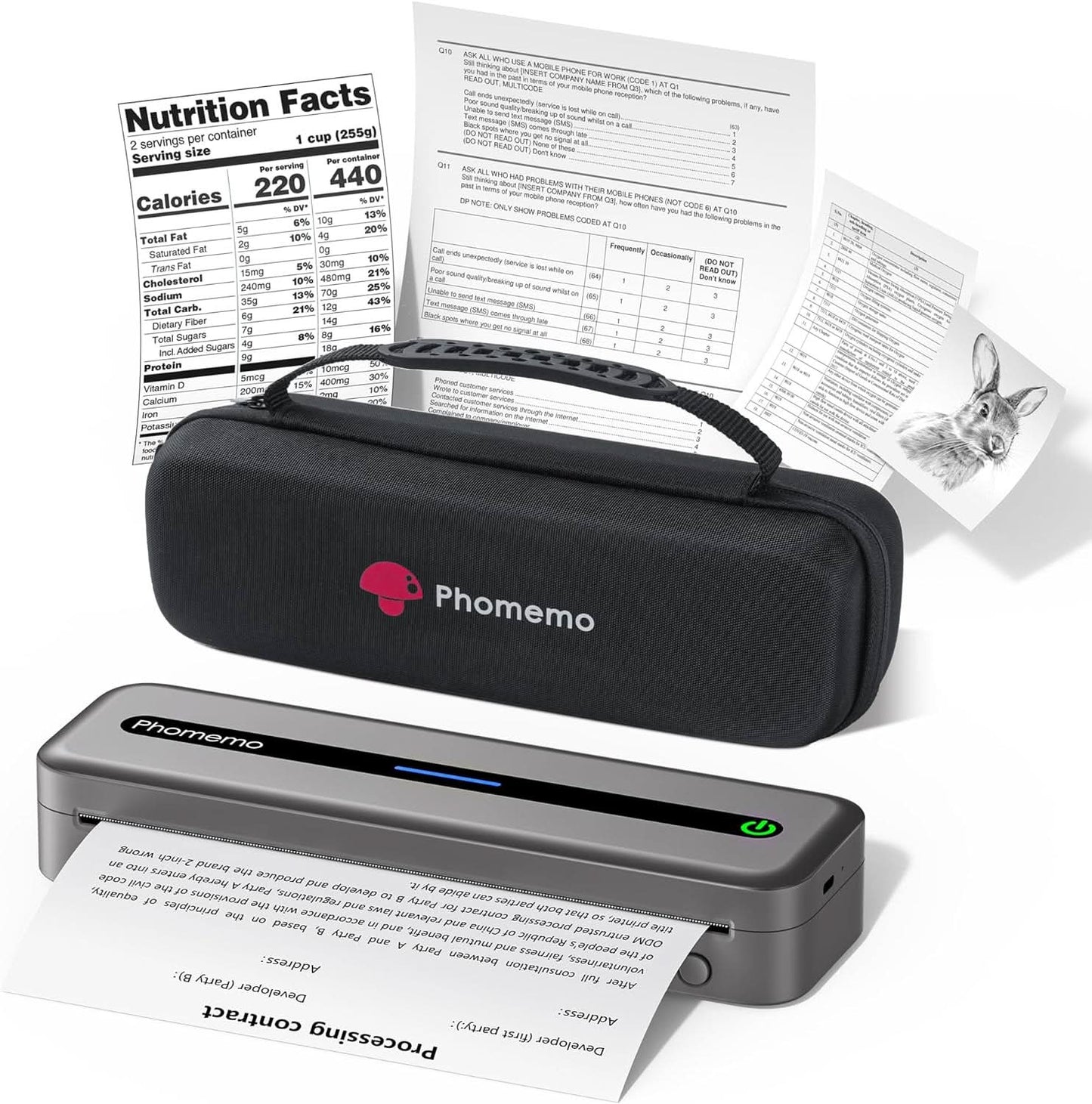 Portable Printer,[Upgrade] M832