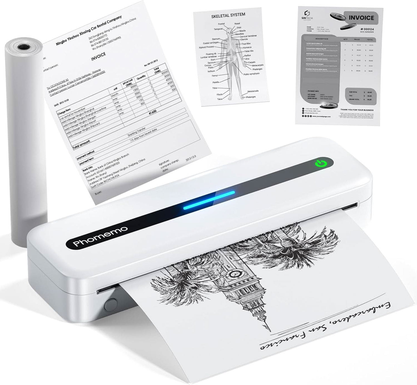 Portable Printer,[Upgrade] M832